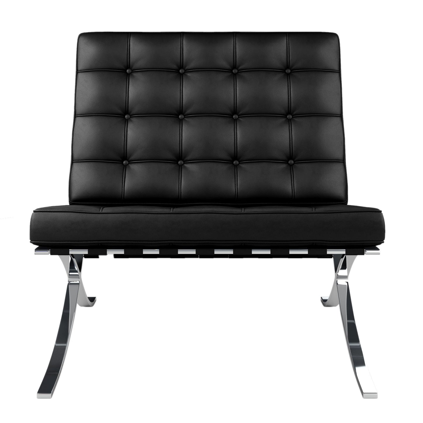 Pavilion Lounge Chair, Black Leather