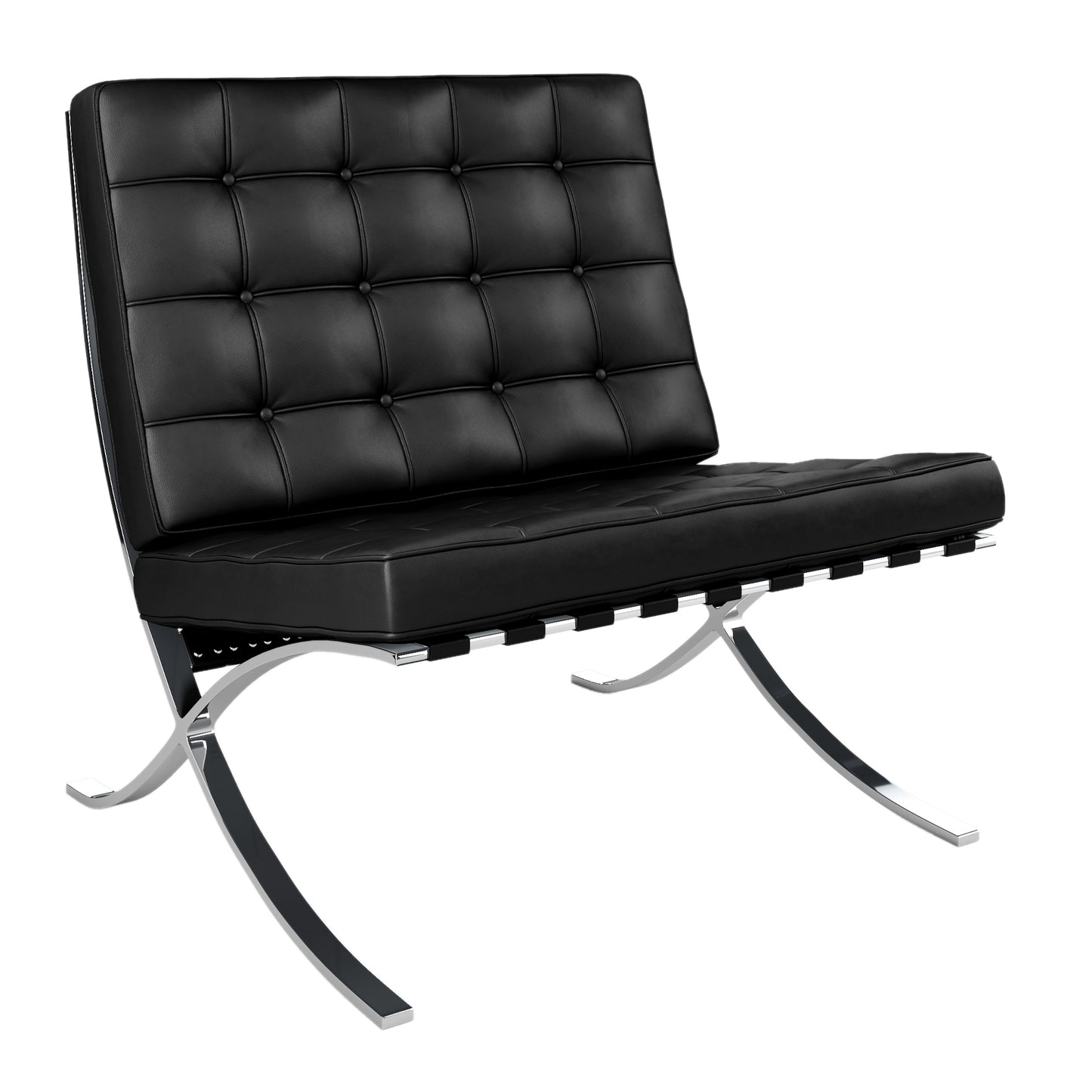 Pavilion Lounge Chair, Black Leather