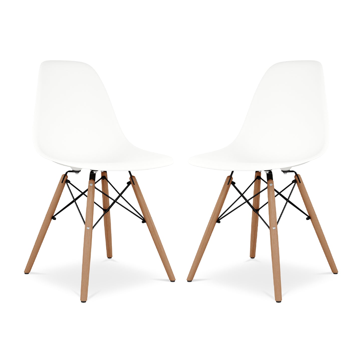 Pyramid Dining Chair, White