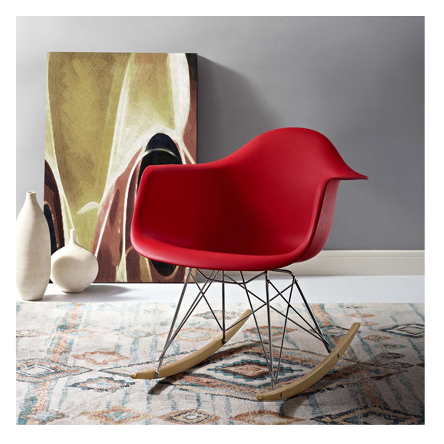 Atoll Rocker Chair, Red