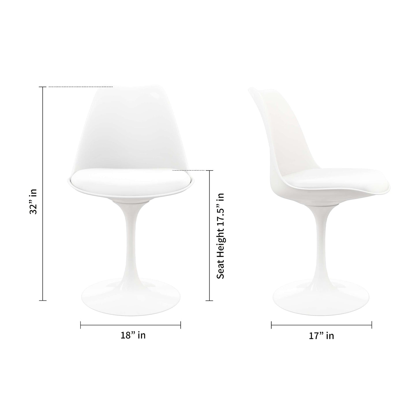 Rose Dining Chair, White