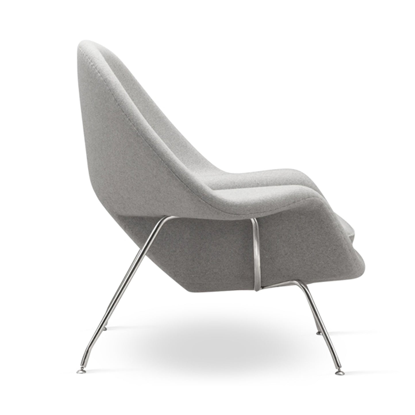 Haven Lounge Chair & Ottoman, Light Gray