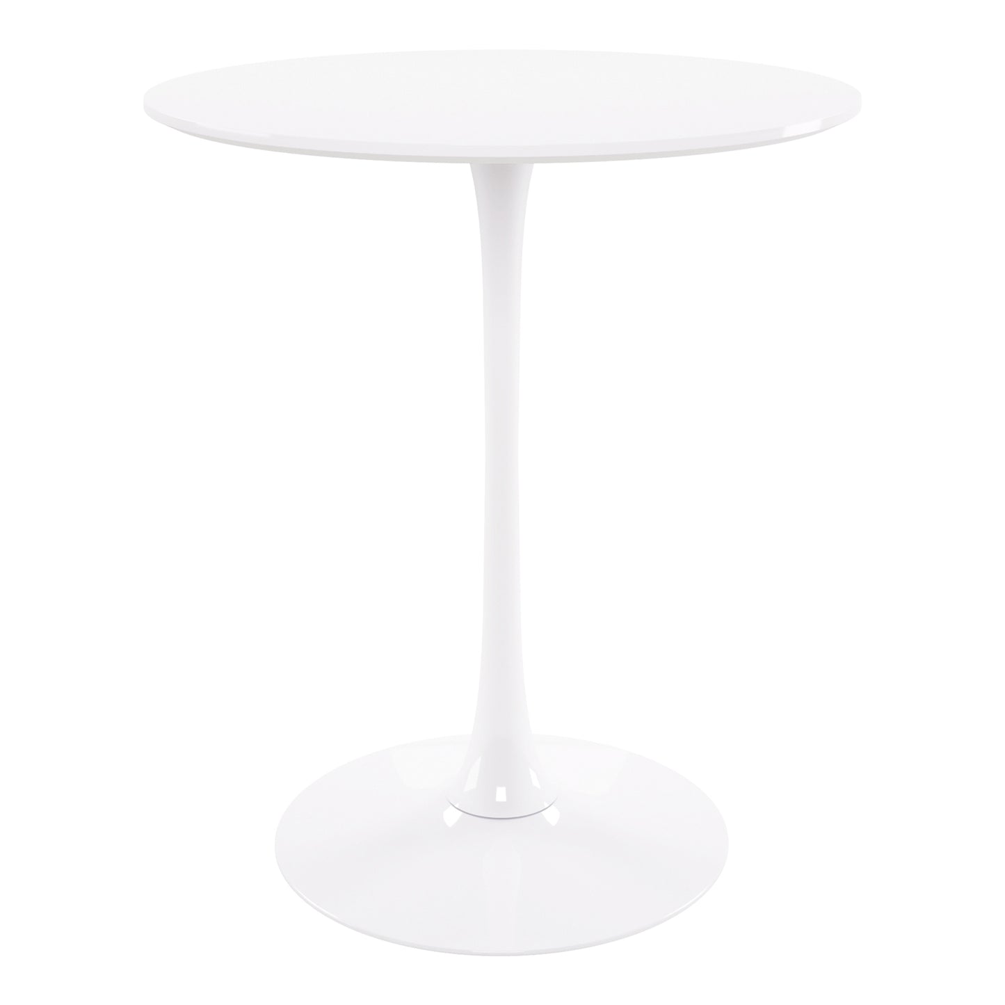 Rose 35.5" Round Wood Top Bar Table