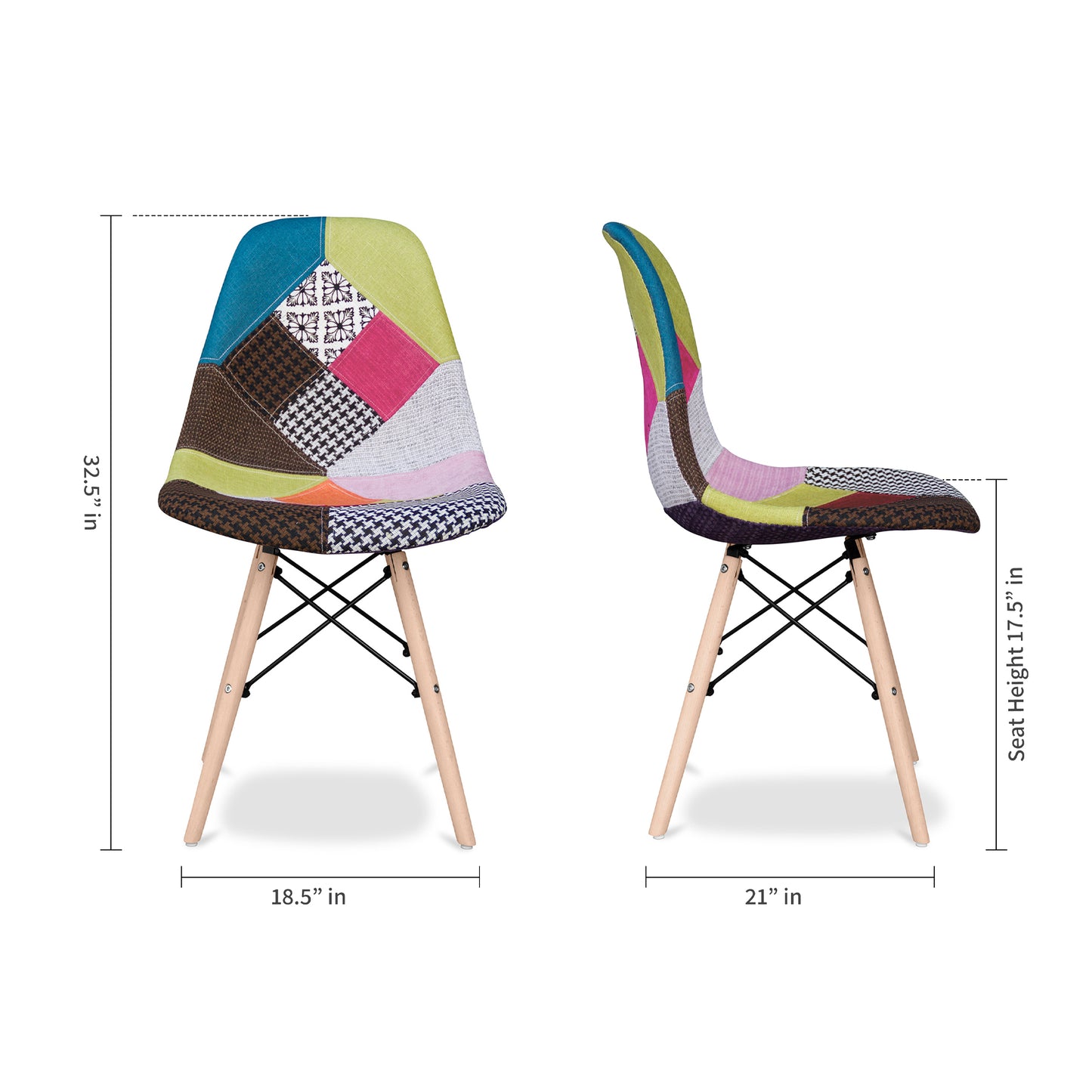 Pyramid Dining Chair, Multi