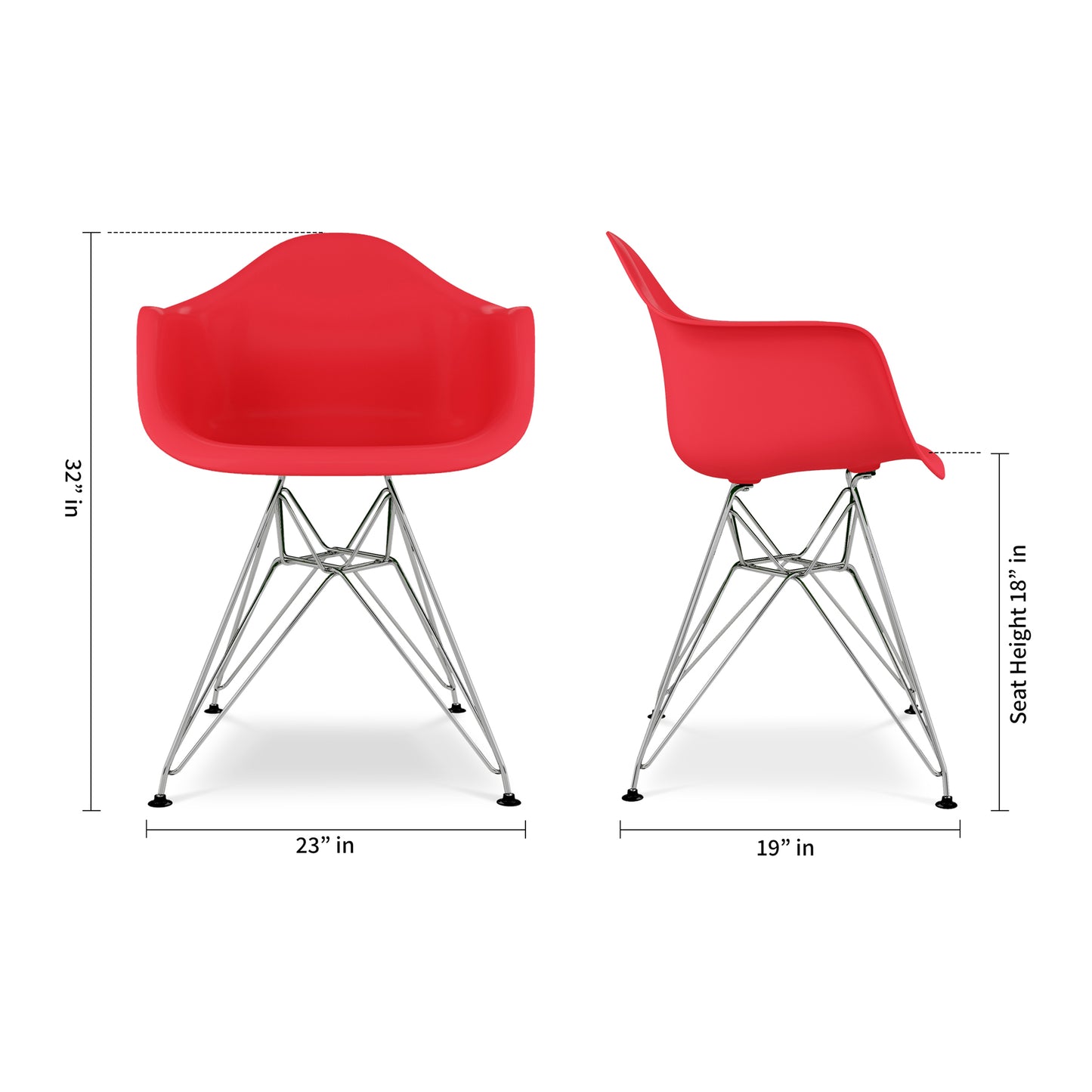 Tower Armchair, Red