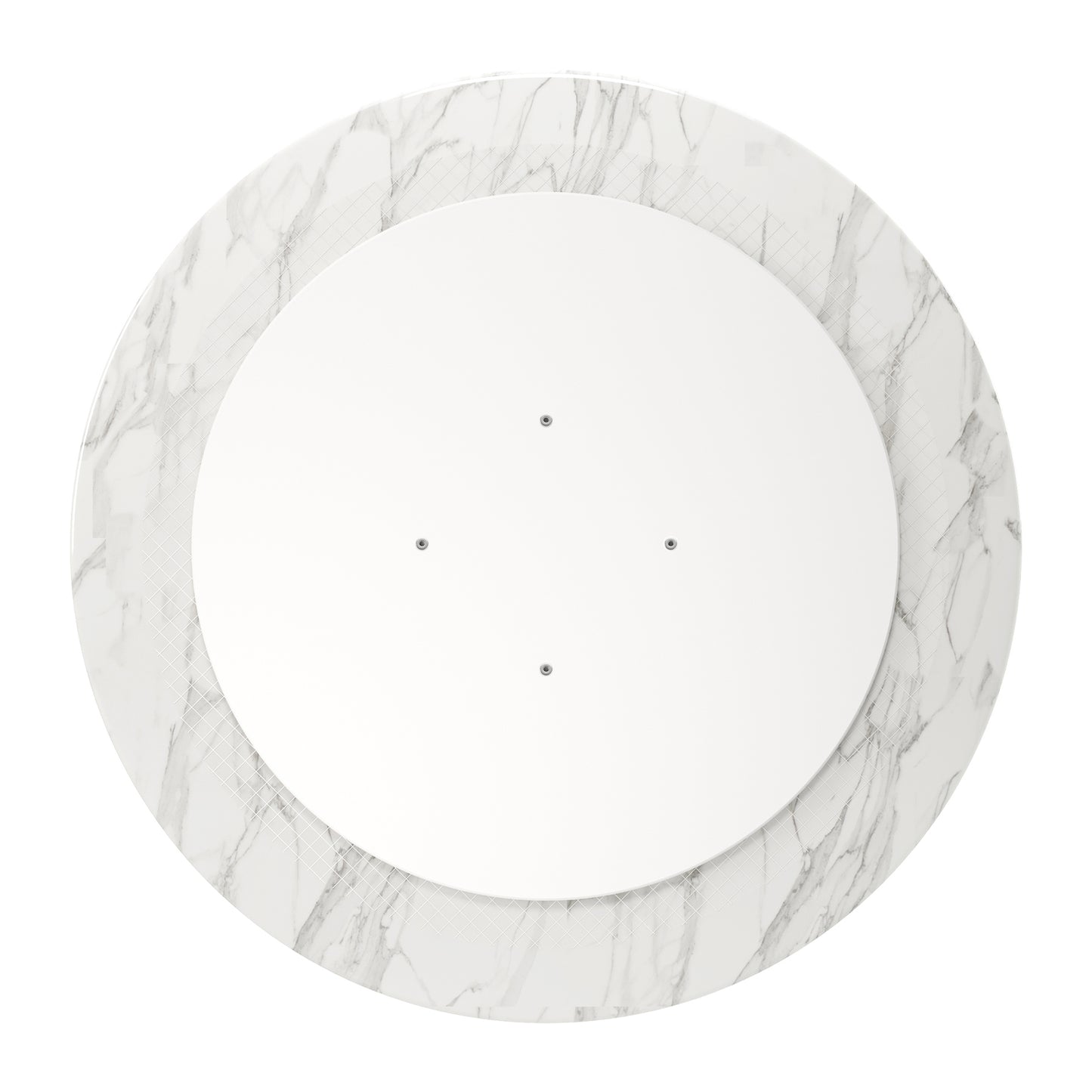 Rose 40" Round Marble Dining Table, Gold Base