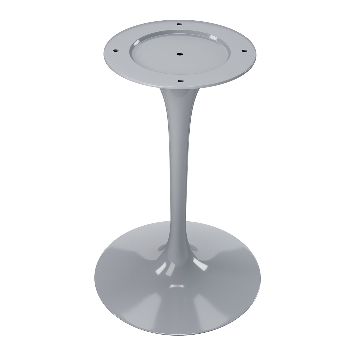 Rose 40" Round Marble Dining Table, Gray Base