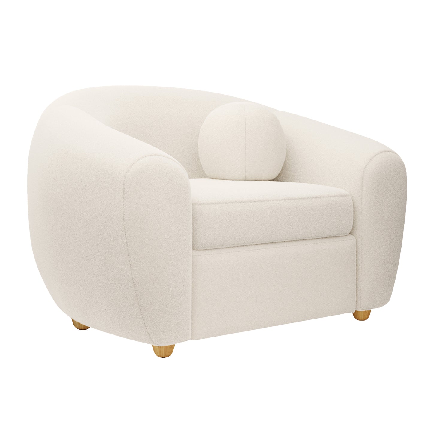 Vista Boucle Chair, White